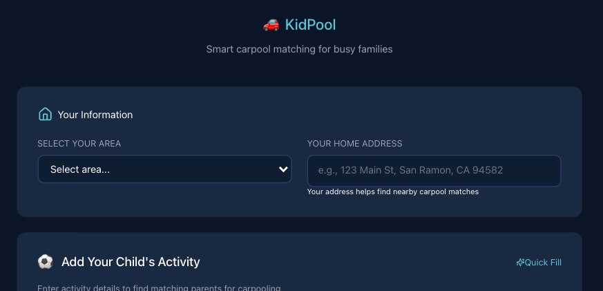 KidPool App
